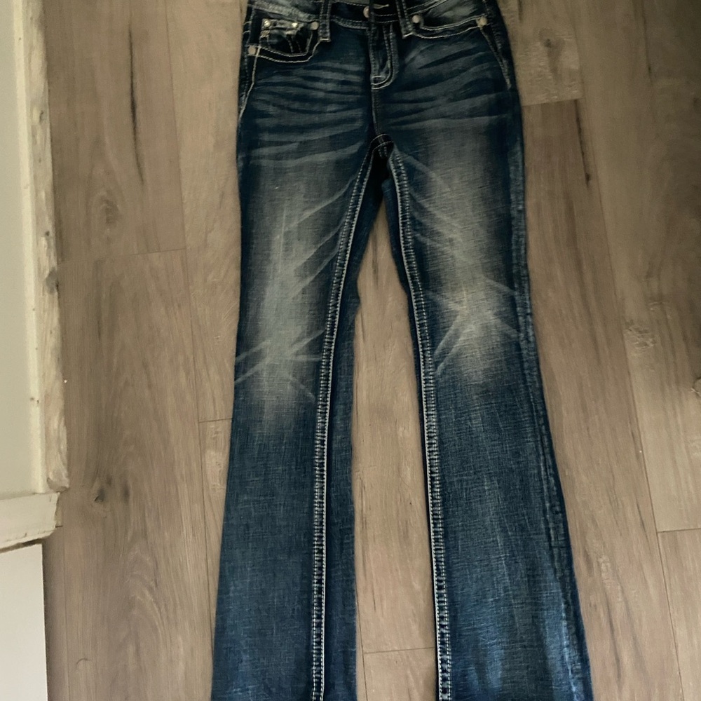Miss Me Blue Boot Cut Jeans Classic Style